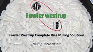 Fowler Westrup- Paddy Separator (Complete Rice Milling Solutions)