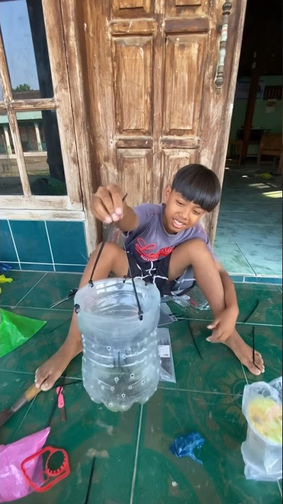 Bocil Bikin Jebakan Ikan Channa #tutorial #jebakanudang #channa