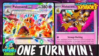 PALOSSAND ex : Take All 6 Prizes in 1 Turn ! PTCGL Gameplay (SURGING SPARKS)