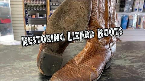 Satisfying Repair on Vintage Lizard Boots
