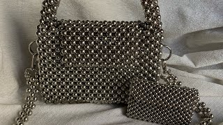 طريقة عمل شنطة من الخرز اللولى How to make a pearl beaded bag #diy #handmade #explore #pearl #خرز