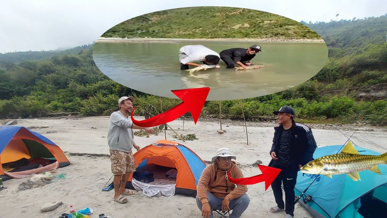 fishing in sunkoshi river Nepal || sahar machha fishing rod bata nikaldai  