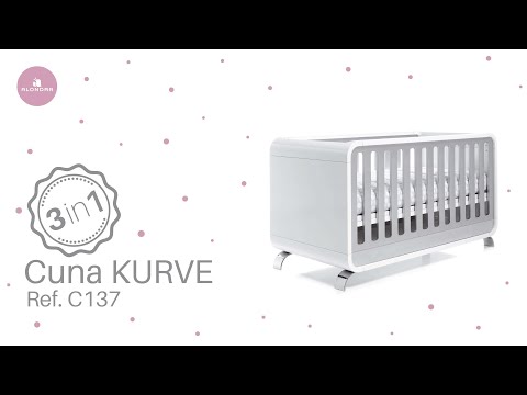 Cuna de bebé transformable en cama y escritorio youtube Cama cuna transformable