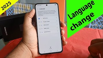 Samsung S24 FE Language change / default language to English.