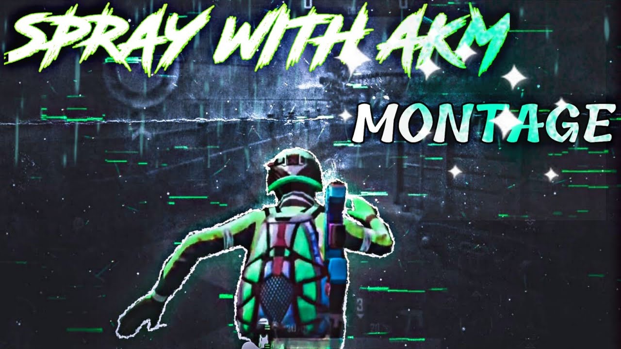 || PUBG MOBILE MONTAGE||❤️PUBG MOBILE AKM OP SPRAY ||# ROX OVER||