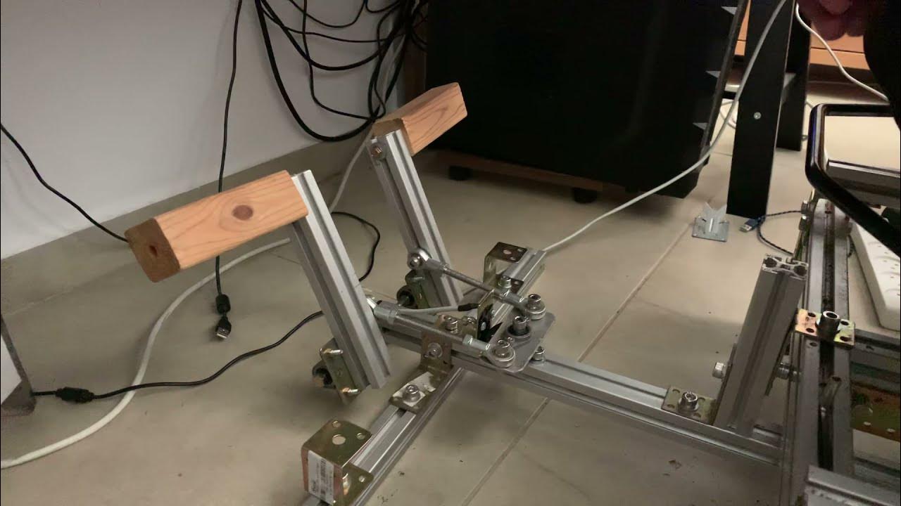 Homemade rudder pedals with Hall effect sensor - YouTube