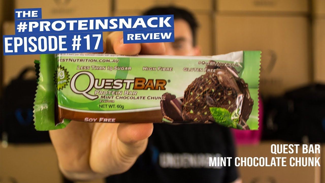 Quest Bar Mint Chocolate Chunk Undeniable's Daily proteinsnack