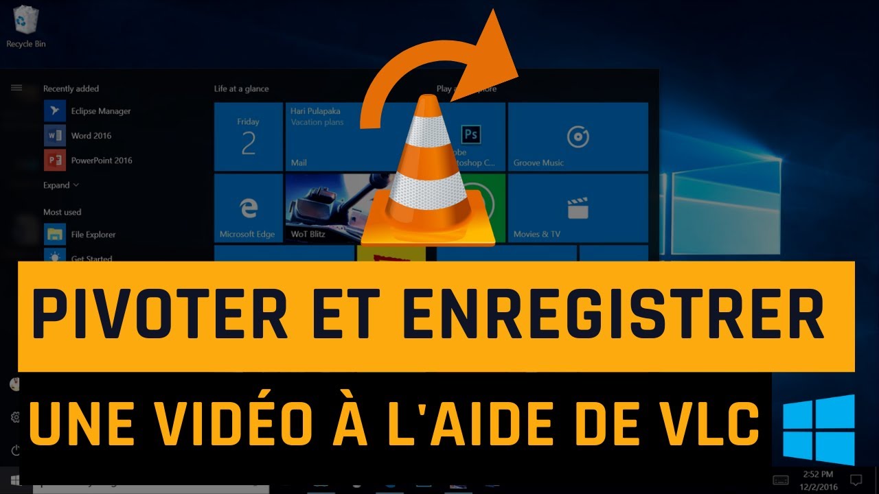 Comment faire pivoter et enregistrer une vidéo à l'aide de VLC - YouTube