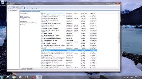 Restart the Print Spooler In Windows 7 [Tutorial]
