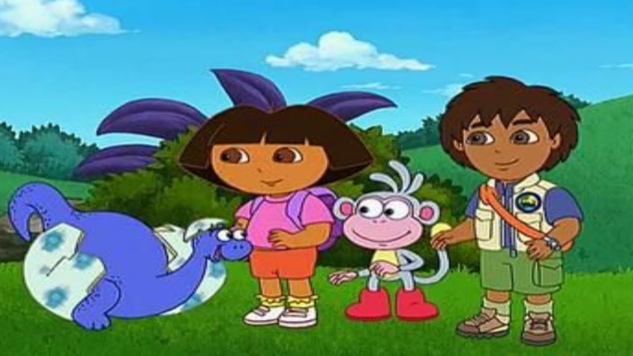 Красочный рисунок Доры и её друзей | Творческая художественная галерея Доры