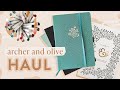 archer and olive haul | bullet journals and pens from the retirement sale