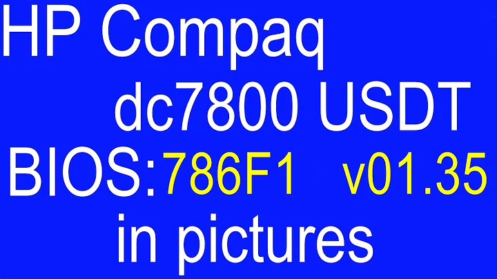 HP Compaq dc7800 USDT PC BIOS in pictures Ep.195