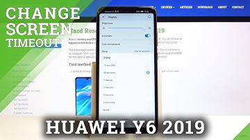 How to Change Screen Timeout in Huawei Y6 2019 - Update Display Settings