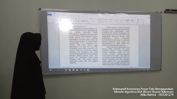 Kriptografi Keamanan Pesan Teks dengan Metode Algoritma RSA (Rivest Shamir Adleman) - Latar Belakang