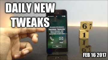 New Tweaks For iOS 10.1.1-10.2 (FEB 16 1017)