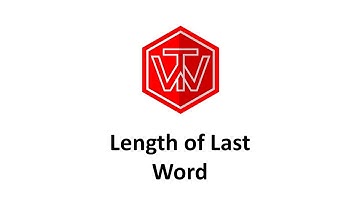 Length of Last Word | LeetCode 58 | Coding Interview Tutorial