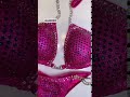 Hot Pink Blue Volcano Bikini Suit