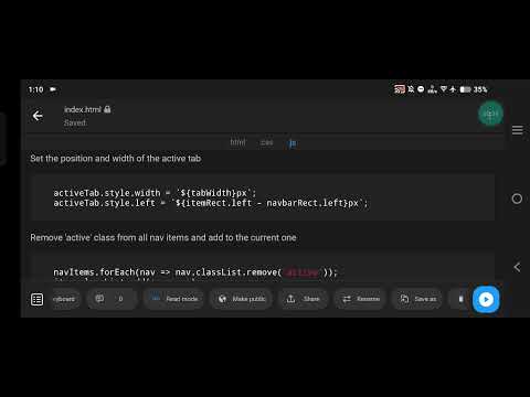 Curved Active Tab Navigation Menu using HTML, CSS, and JavaScript | Full Source Code