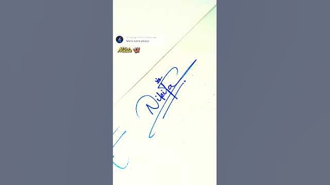 "Nikita" Name Beautiful Signature Style 🌟💖#signature #firstkalakar #shorts