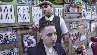 💈 ASMR BARBER - The Gentleman Slicked Undercut - SKIN FADE