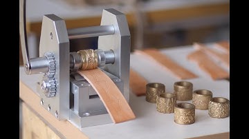 Belt and strap embossing machine