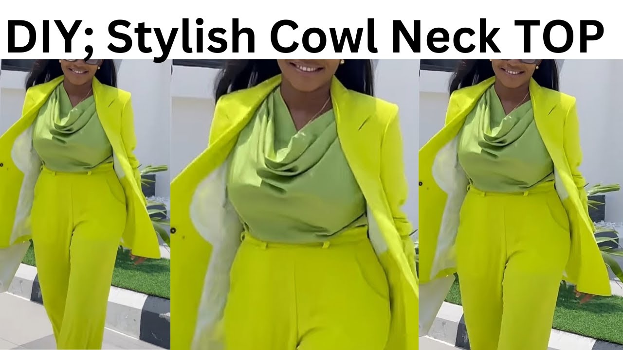 Сделай сам; Как выкроить и сшить топ с воротником-хомутом Простой метод БЕЗ ВЫКРОЙКИ Подробности....