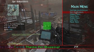 MW3 : Unsigned  Modmenu +  FREE Download JTAG/RGH