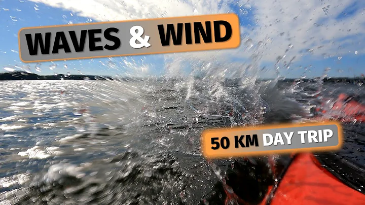 Waves, wind & splash - kayak record, 50 km / 1 day personal kayaking challenge in a rental kayak