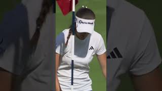 Watch her caddie’s reaction 😂 Asterisk Talley is 7 up after 29 holes in the championship match.