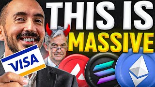VISA CRYPTO MOVE: HUGE for Ethereum, Solana & AVAX (Powell Could End It All)
