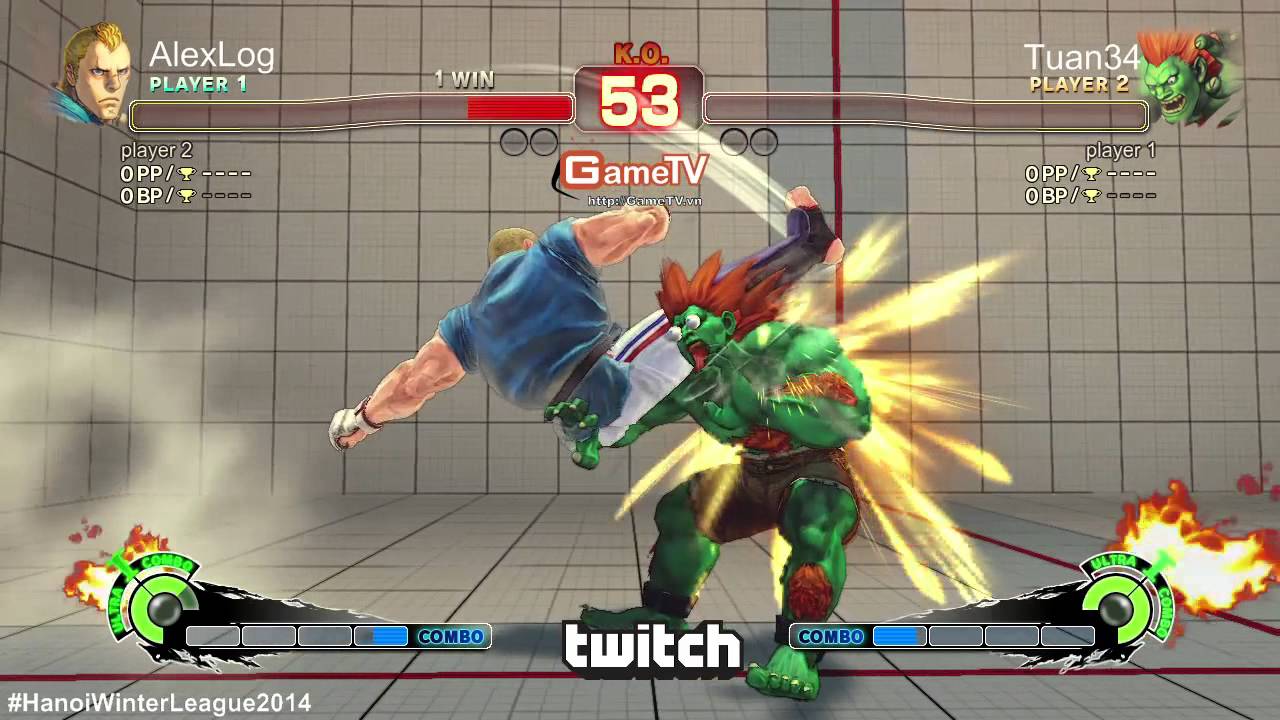 Hanoi Winter League 2014 - Loser Bracket Top 4- Abel (Alexlog) vs Blanka (Tuan34)