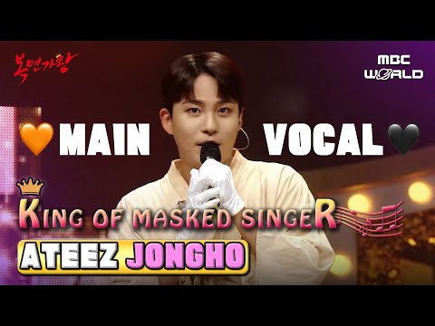 [C.C.] Pride of ATINY, JONGHO shows off his crazy vocal skills🧡🖤 #ATEEZ #JONGHO