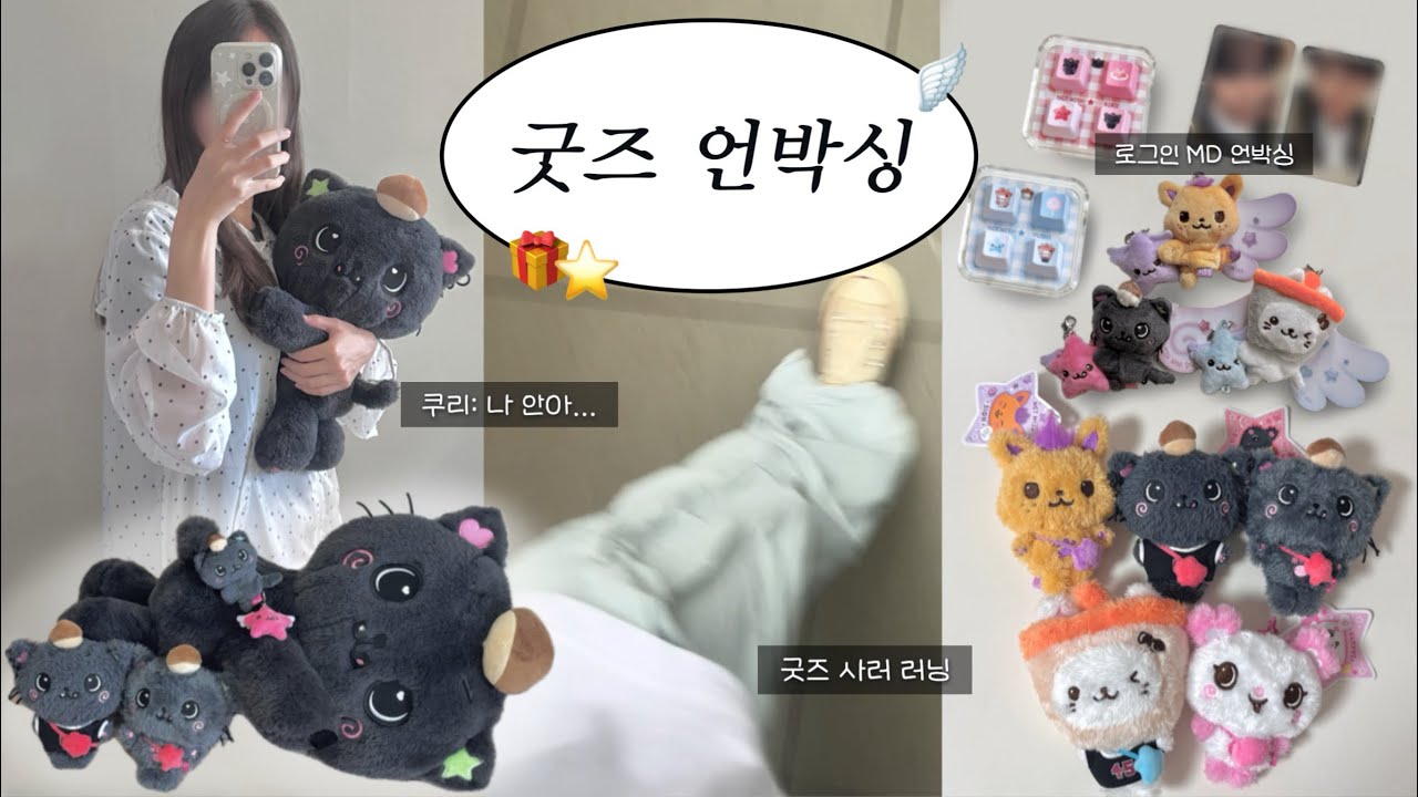 위즈니의 굿즈 언박싱 | 엔시티 위시 로그인 MD, 위시돌, 택배깡, 리쿠 생일, 시즈니 브이로그