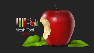 Apple tutorial in Adobe Illustrator for Beginners using gradient mesh Tool