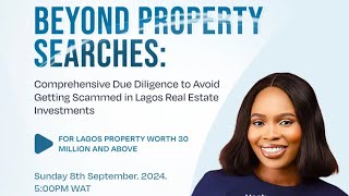 Comprehensive due diligence; beyond property searches
