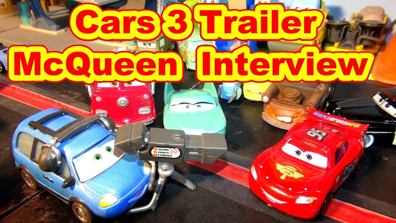 Pixar Cars 3 Lightning  McQueen Trailer Interview with Chuck Choke Cables