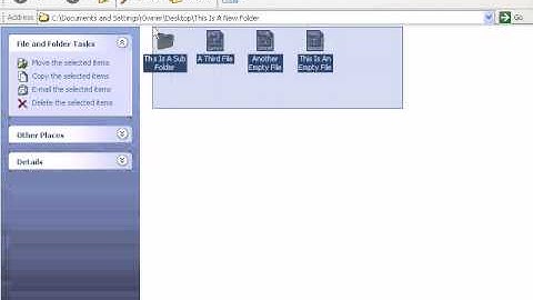 Advanced Features In Windows XP - How To Select Multiple Files And Folders In Windows