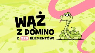 Domino - Układanie Długiego Węża! 228 Elementów!