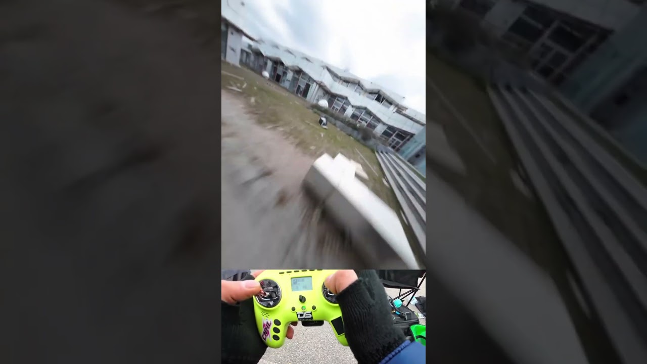 Заброшенное здание, FPV-фристайл заезд 