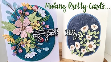 Pretty Floral Card Tutorial | Oakwood Direct | Spellbinders Be Bold Blooms Die | Spellbinders Scout