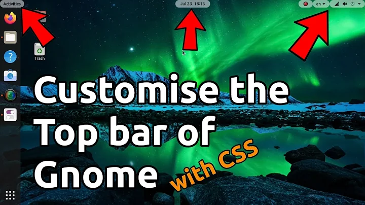 Customise the Top bar of Gnome (Ubuntu 20.04)