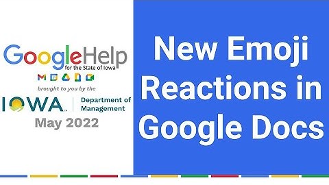 New Emoji Reactions in Google Docs