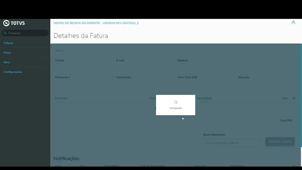Integração GRR com módulo de faturamento do backoffice Protheus