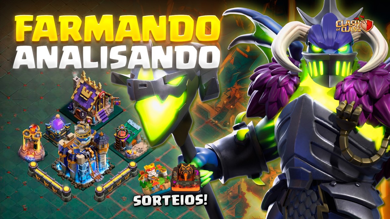 SOMOS 90 MIL! 😍🔥 + FARMANDO E ANALISANDO VILAS | CLASH OF CLANS (SORTEIOS)