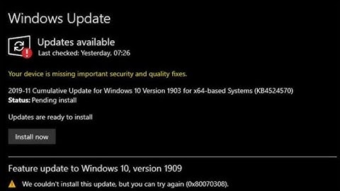 How to fix Windows update install error 0x80070308