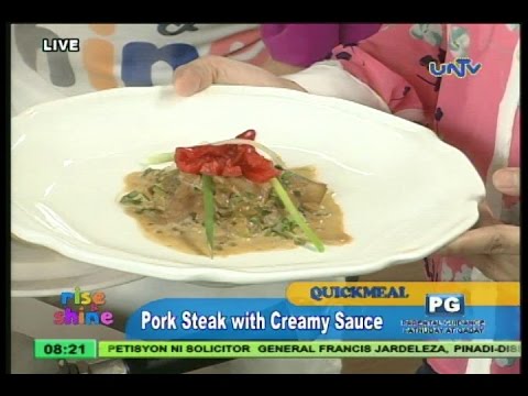 Pork Steak with Creamy Sauce