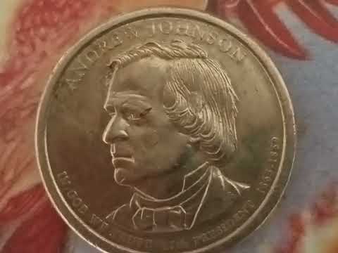 Commemorative Token Andrew Johnson 17th President Of The United States 1 Dollar 1865-1869 ????