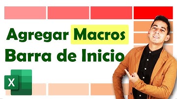 Cómo agregar macros a la barra de inicio rápido en Excel