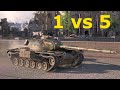 World of Tanks T110E5 - 1 vs 5.