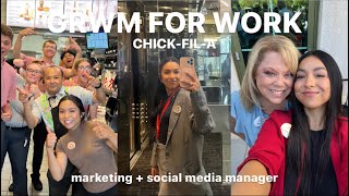 GRWM FOR WORK: marketing/social media manager for Chick-fil-A!